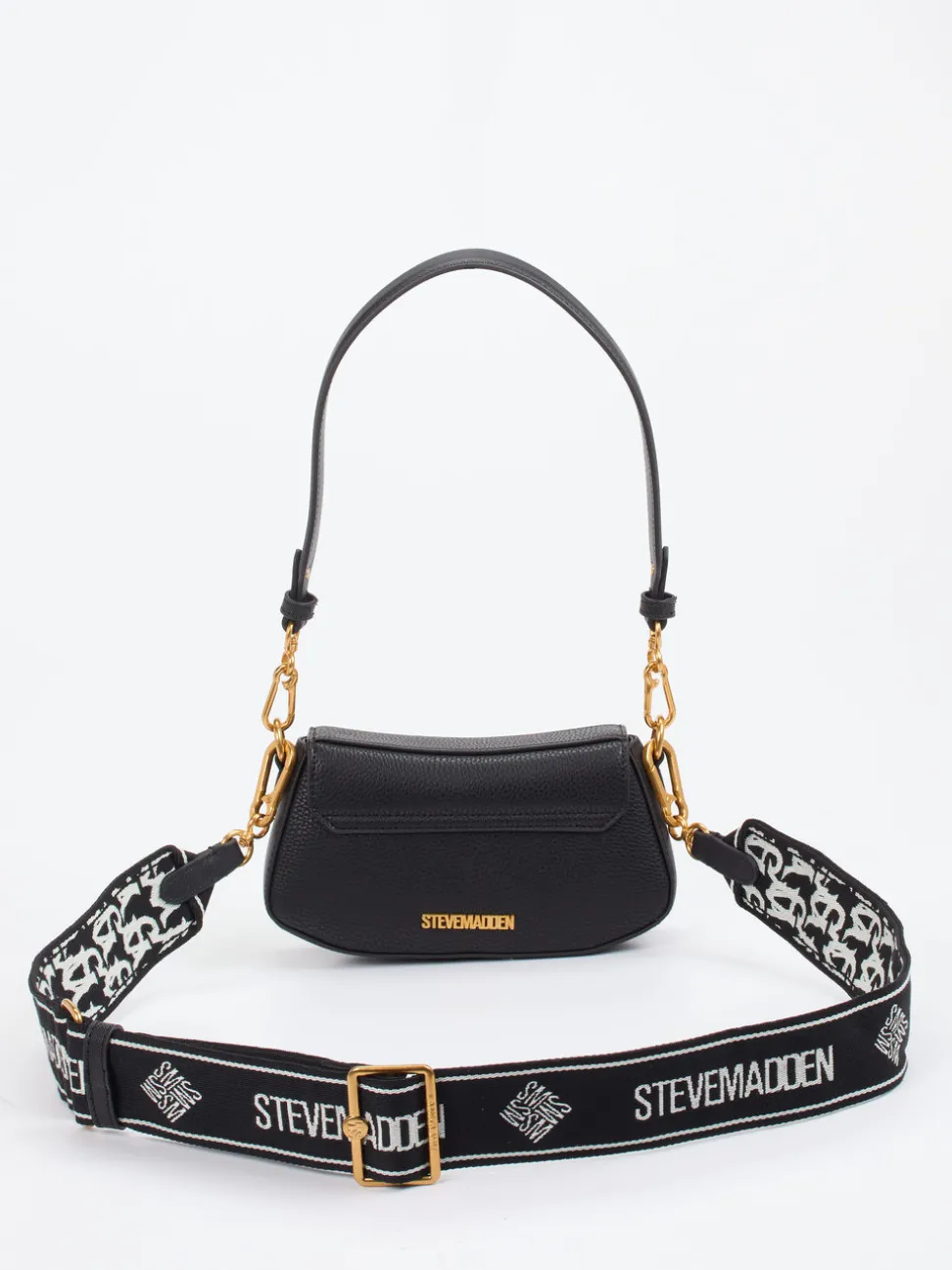 Steve Madden – Baguette Bag aus Synthetik Schwarz