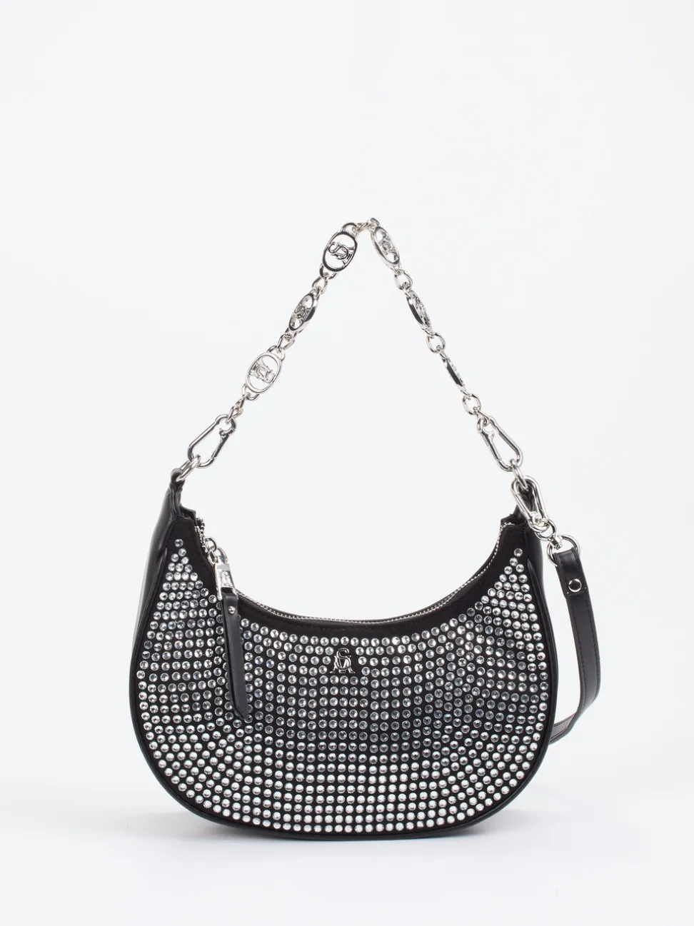 Steve Madden – Baguette Bag aus Synthetik mit Strass