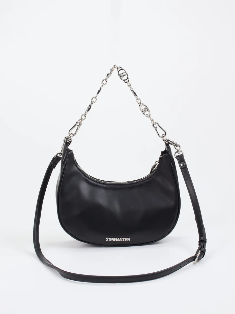 Steve Madden – Baguette Bag aus Synthetik mit Strass