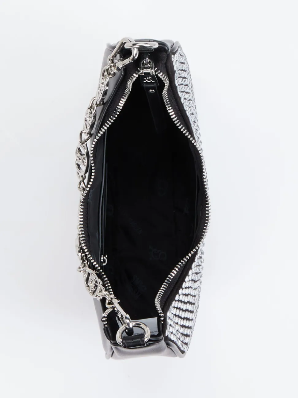 Steve Madden – Baguette Bag aus Synthetik mit Strass
