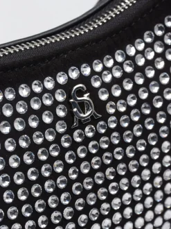 Steve Madden – Baguette Bag aus Synthetik mit Strass
