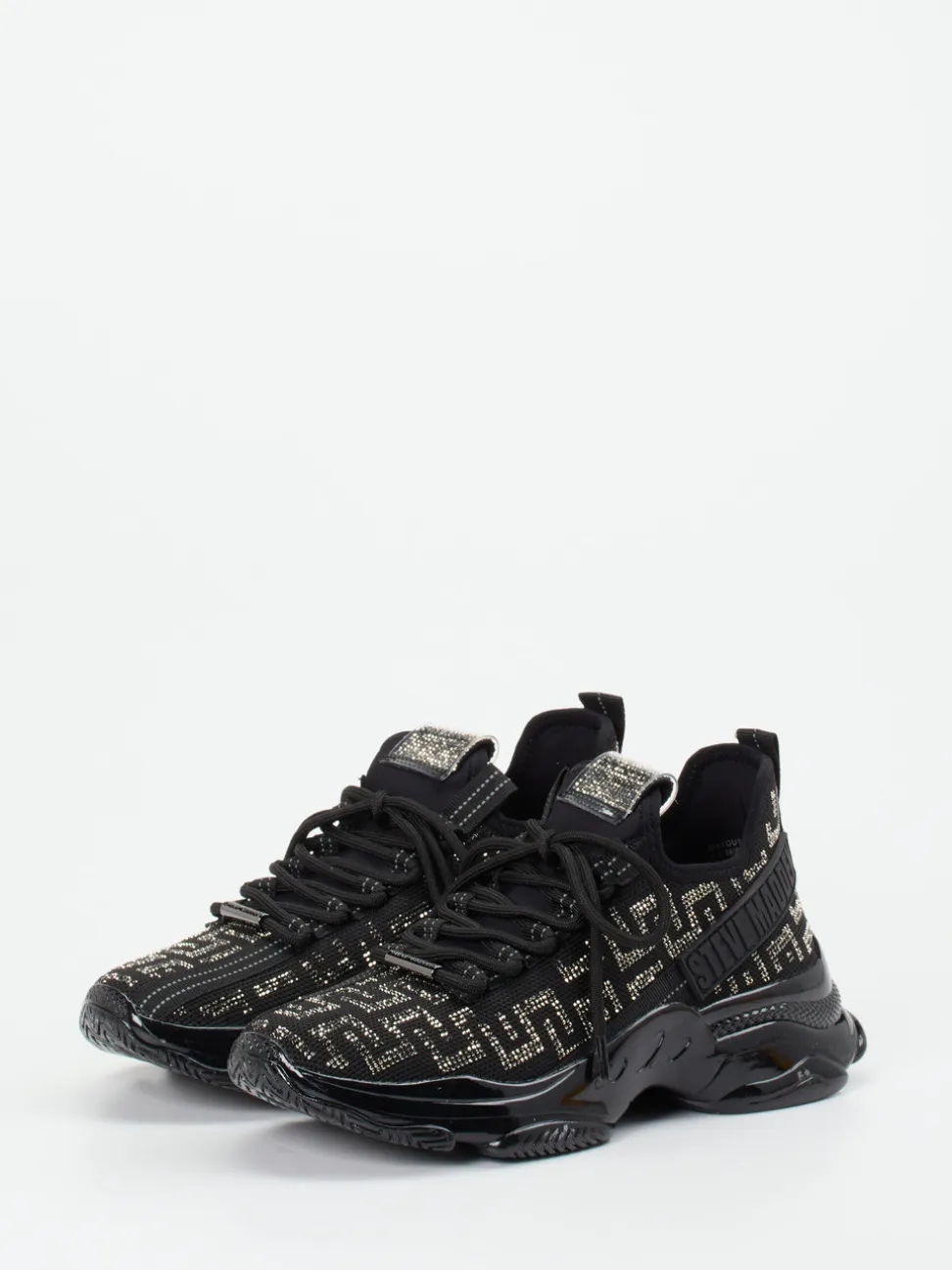 Steve Madden – Chunky Sneaker aus Textil in Schwarz