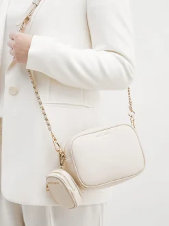 Steve Madden – Crossbody Bag aus Synthetik Cremebeige