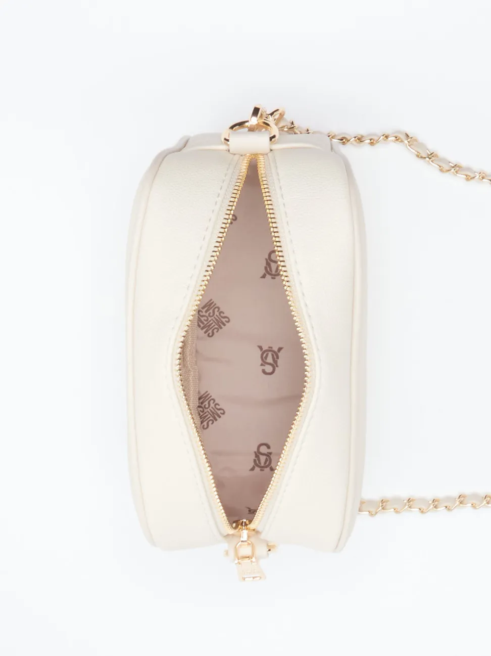 Steve Madden – Crossbody Bag aus Synthetik Cremebeige