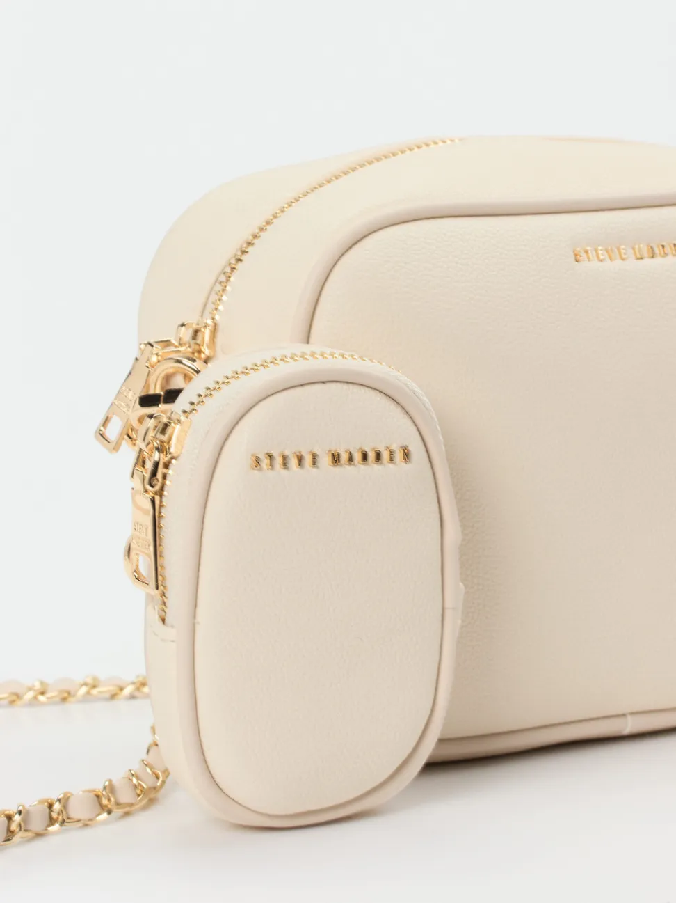 Steve Madden – Crossbody Bag aus Synthetik Cremebeige