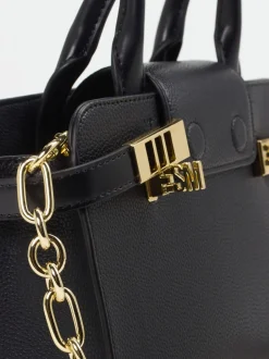 Steve Madden – Handtasche aus Leder in Schwarz