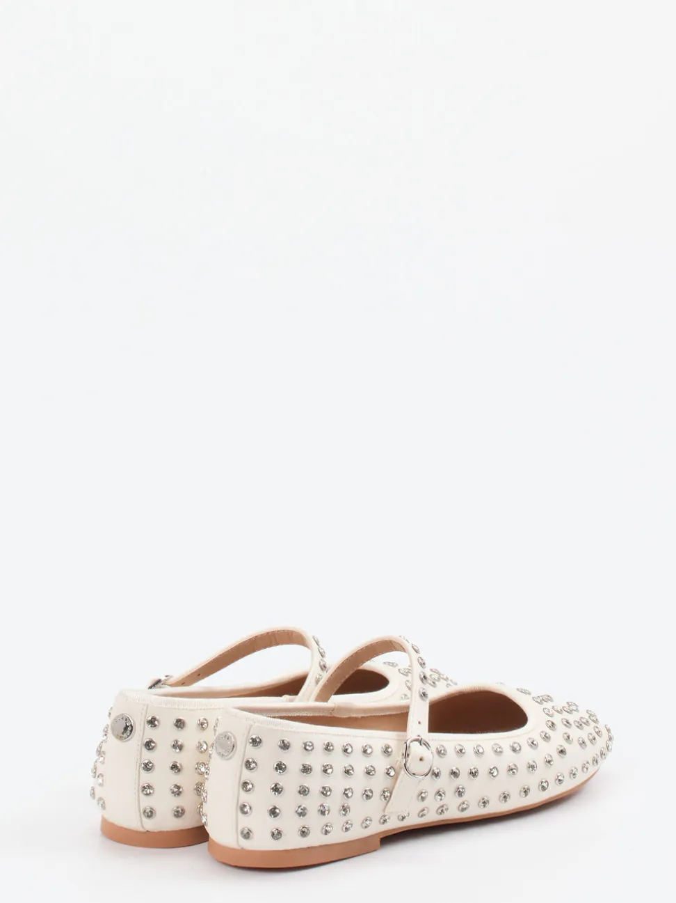 Steve Madden – Mary Jane Ballerinas aus Lederimitat cremeweiß