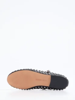 Steve Madden – Mary Jane Flats aus Lederimitat Schwarz