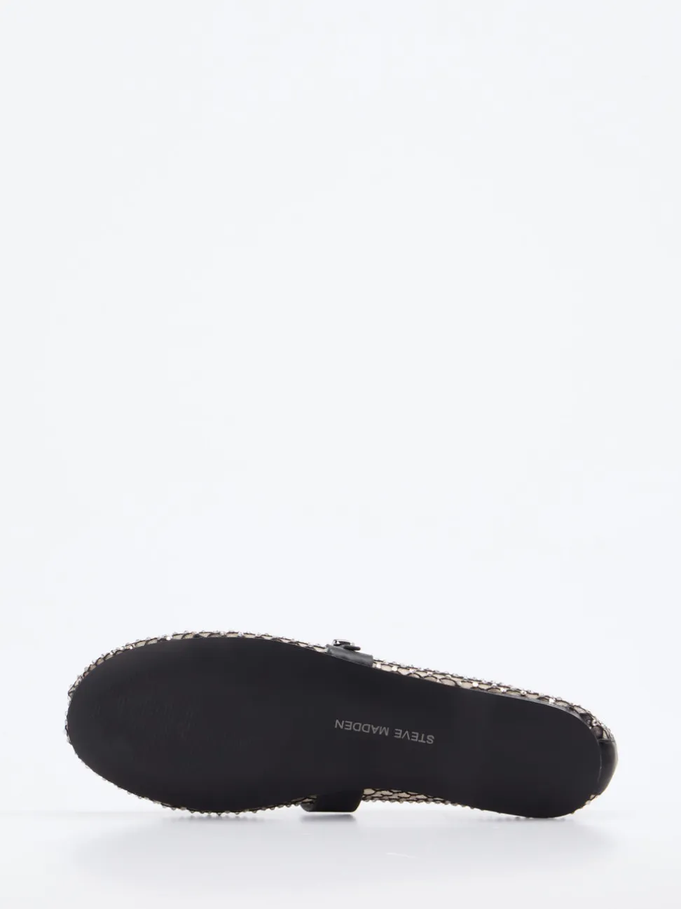 Steve Madden – Mary Jane Flats aus Netzspitze Schwarz