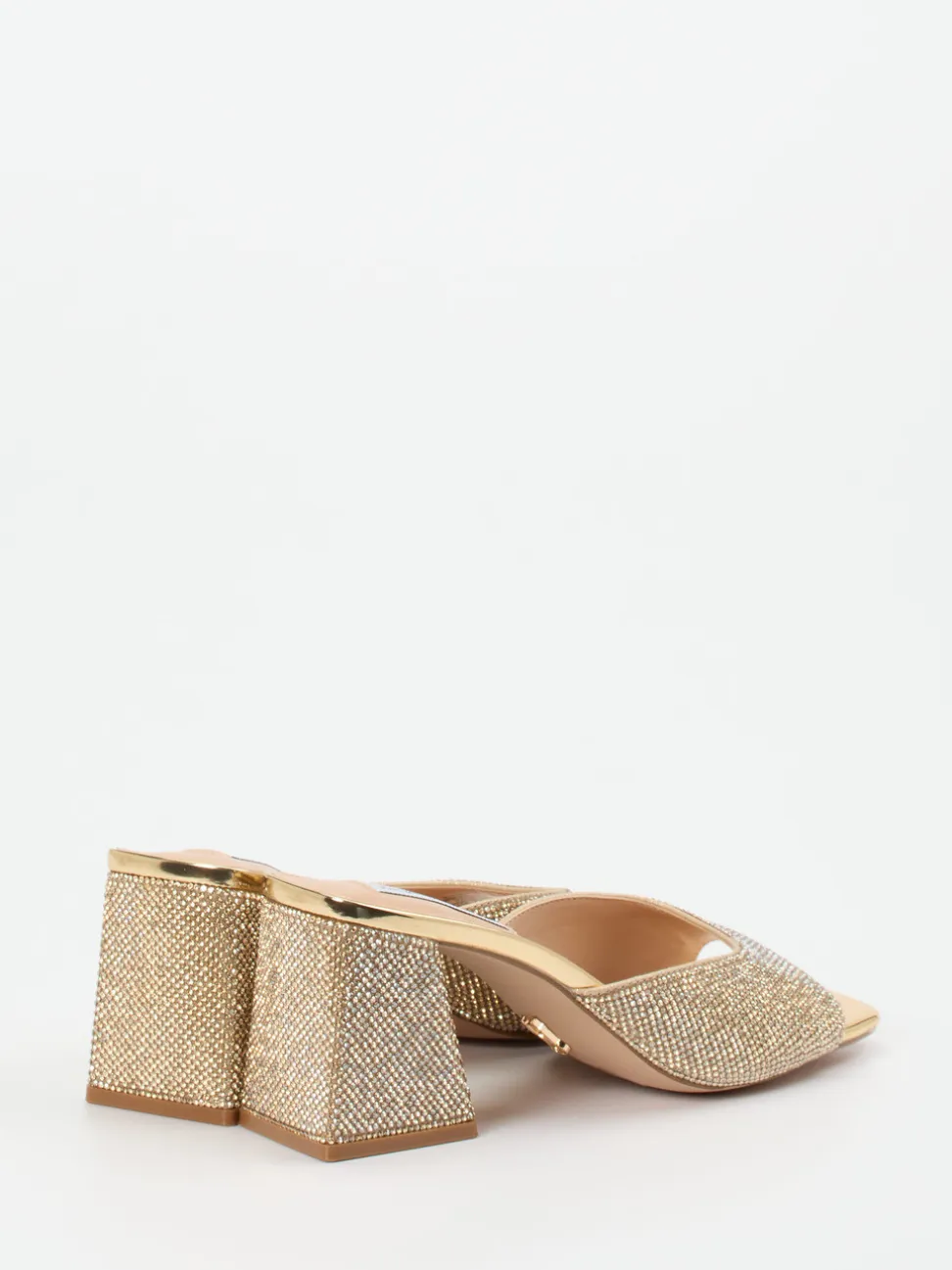 Steve Madden – Mules aus Metallicleder goldfarben