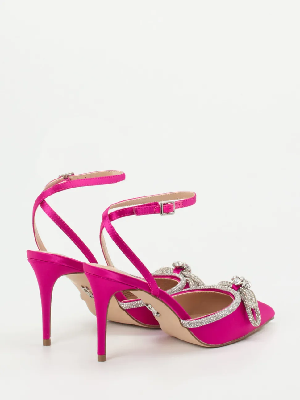 Steve Madden – Pumps aus Satin in Fuchsia