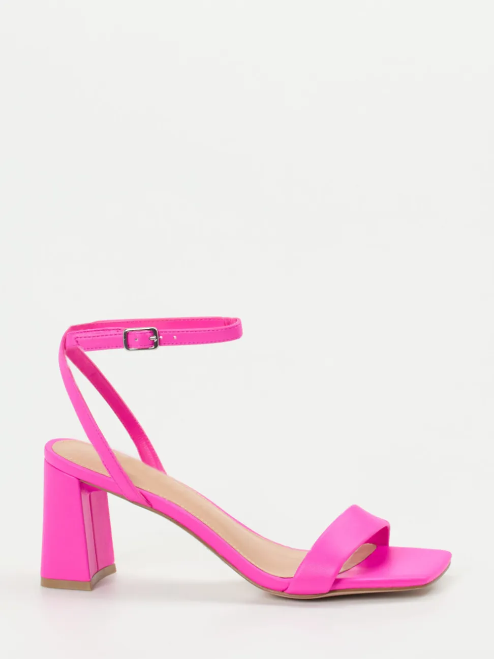 Steve Madden – Sandalette aus Lederimitat Neonpink