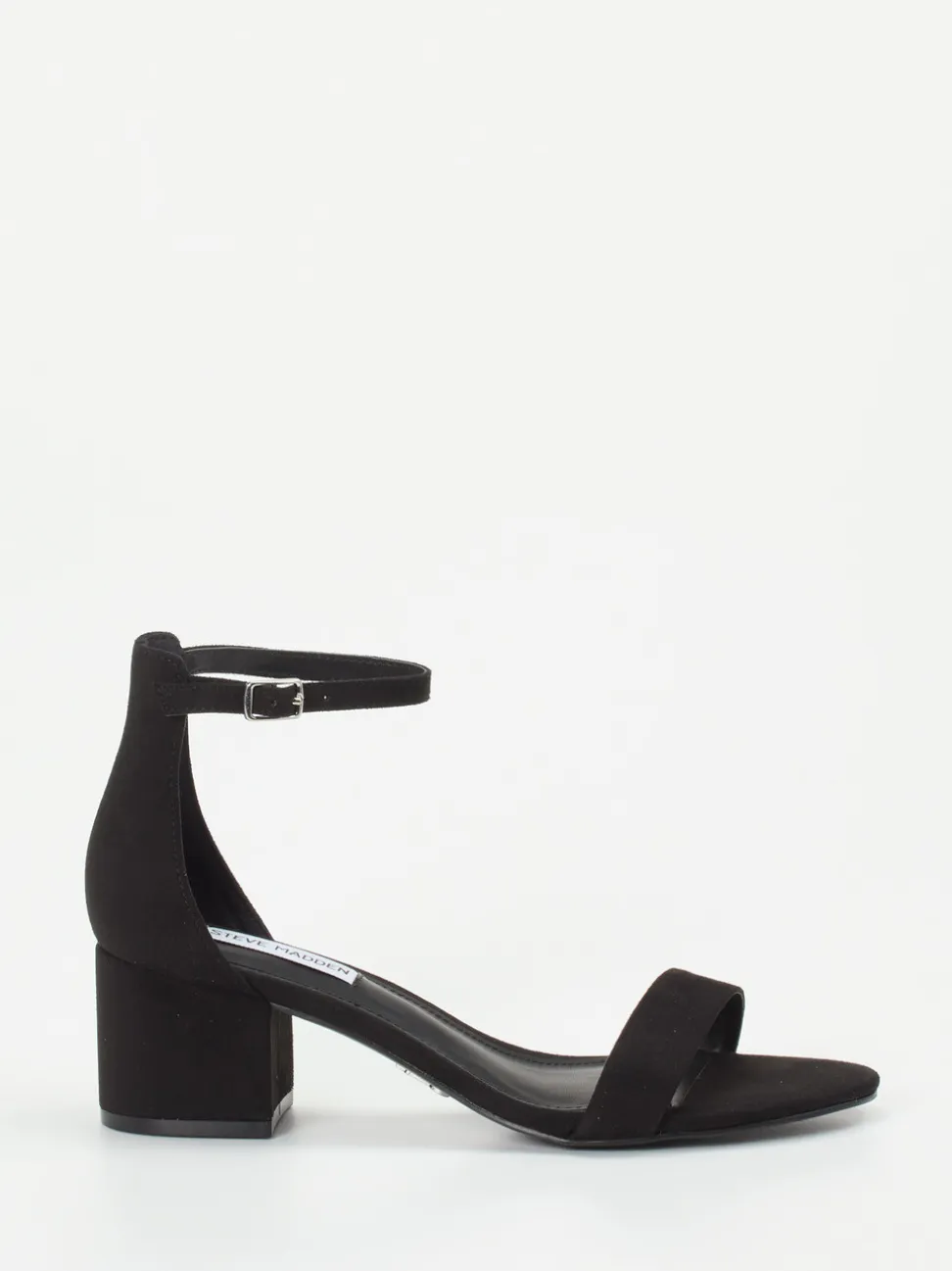 Steve Madden – Sandalette aus Veloursleder Schwarz