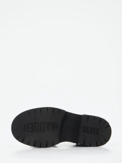 Steve Madden – Schnürboots aus Leder in Schwarz