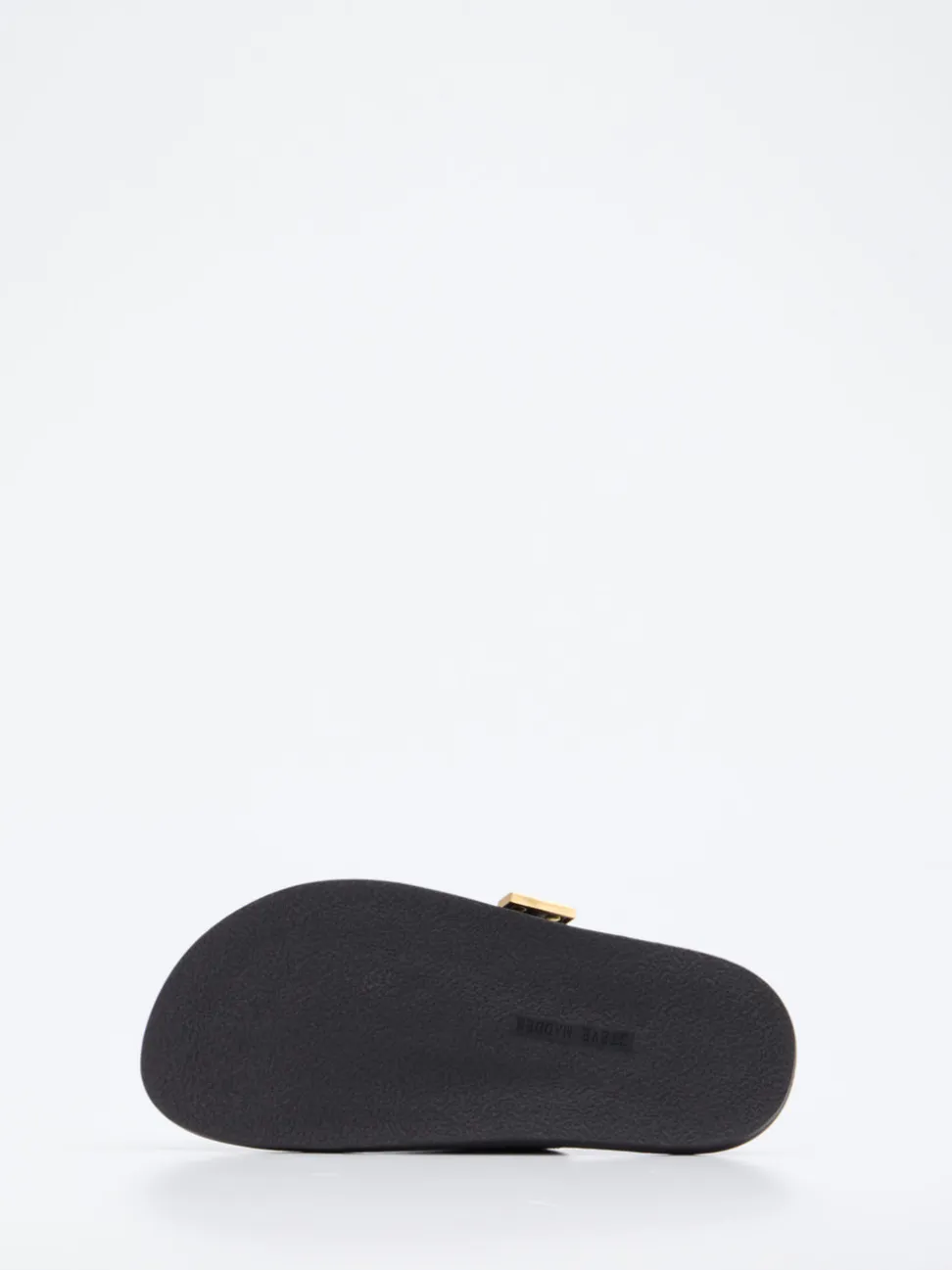 Steve Madden – Slides aus Synthetikleder Schwarz Gold