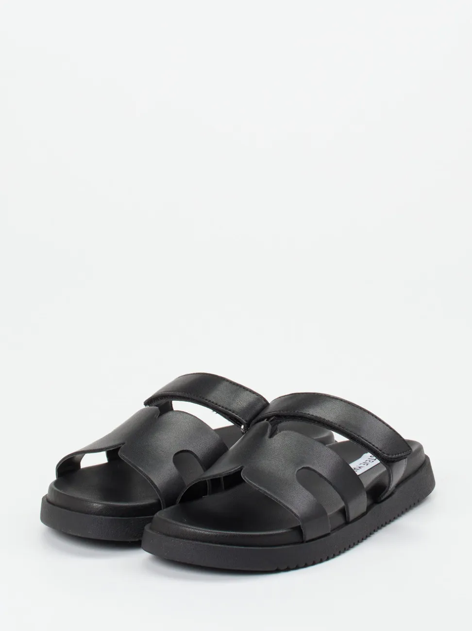 Steve Madden – Slides aus Kalbleder schwarz