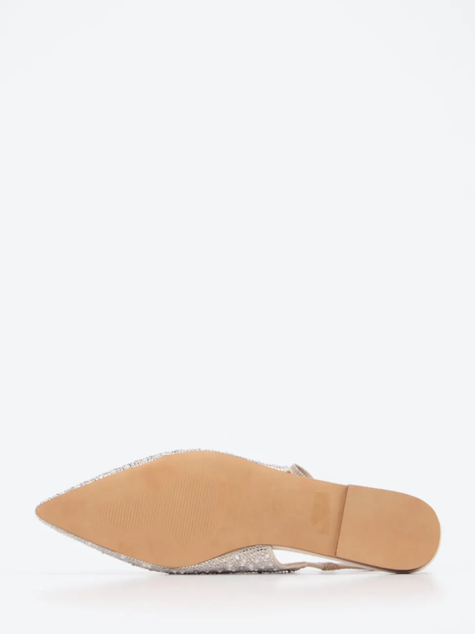 Steve Madden – Slingback-Ballerinas aus Textil in Silber