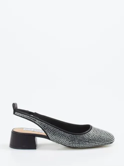 Steve Madden – Slingback-Pumps aus Textil mit Strassbesatz