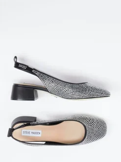 Steve Madden – Slingback-Pumps aus Textil mit Strassbesatz