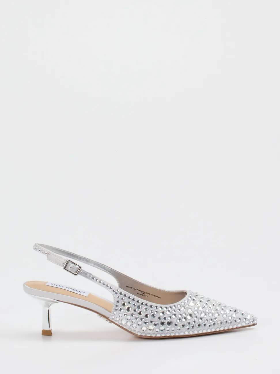 Steve Madden – Slingback-Pumps aus Synthetik in Silber