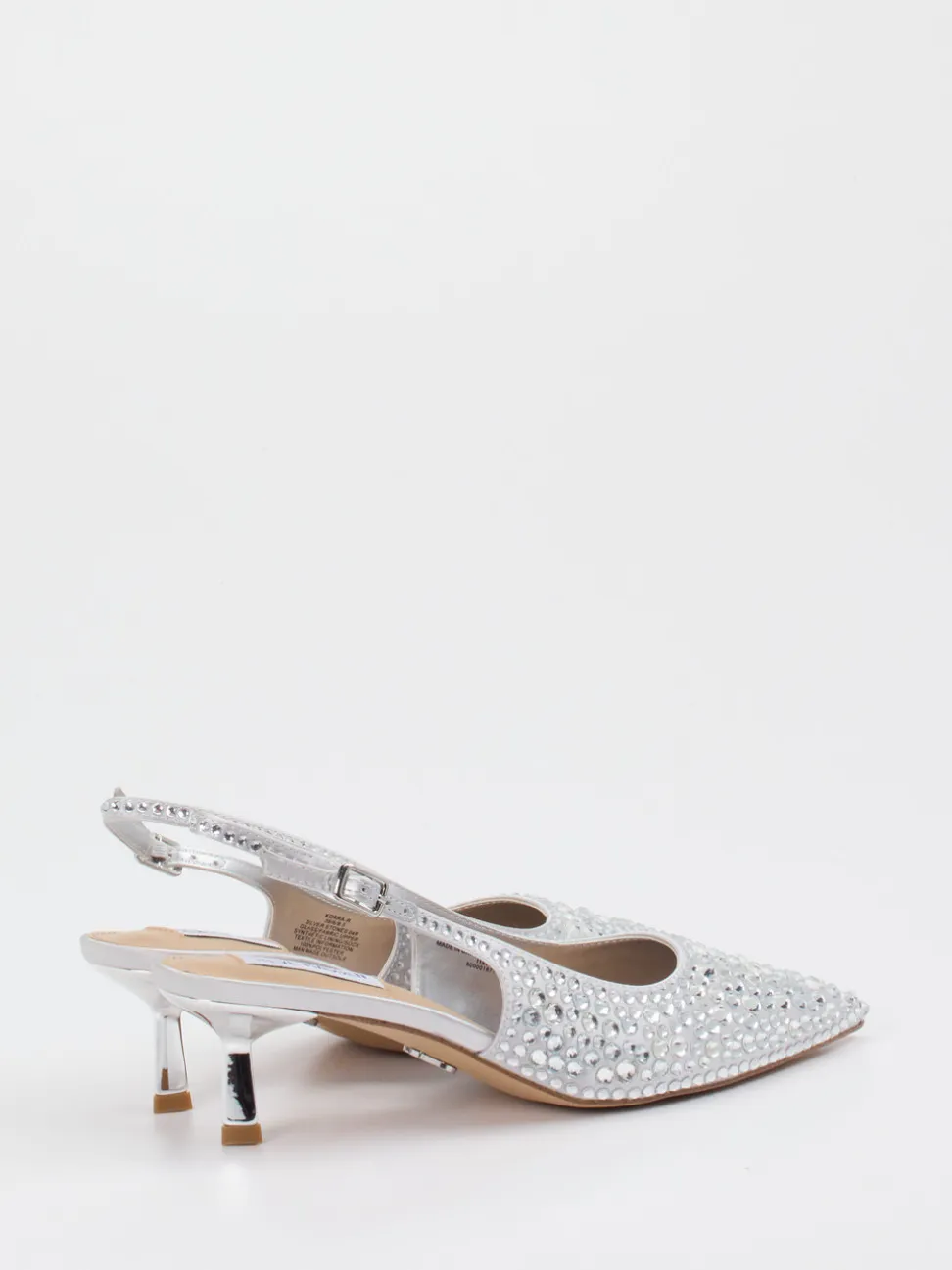Steve Madden – Slingback-Pumps aus Synthetik in Silber