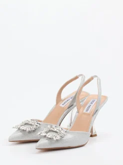 Steve Madden – Slingpumps aus Synthetik in Silber