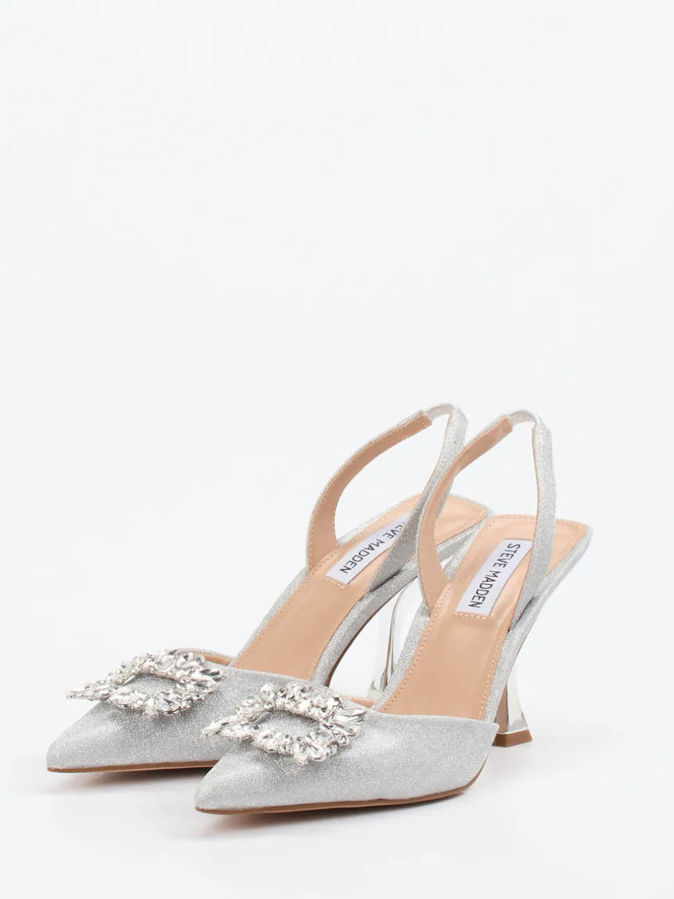 Steve Madden – Slingpumps aus Synthetik in Silber