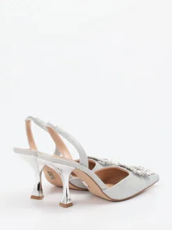 Steve Madden – Slingpumps aus Synthetik in Silber