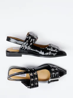Steve Madden – Slingpumps aus Lackleder in Schwarz