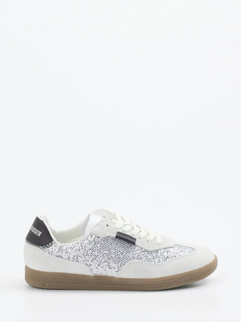 Steve Madden – Sneaker aus Veloursleder und Metallictextil