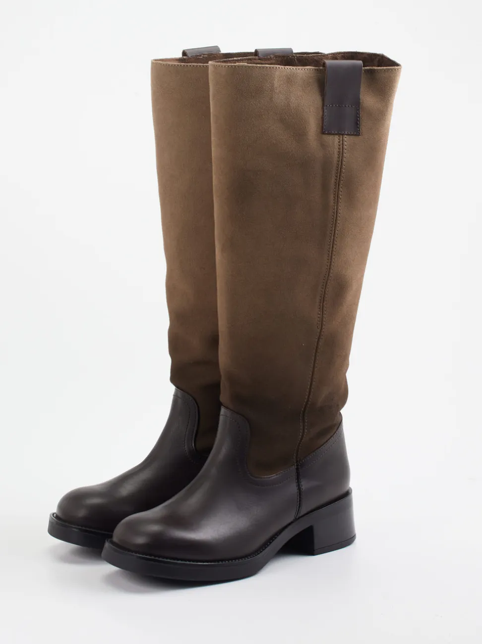 Steve Madden – Stiefel aus Velourleder und Glattleder
