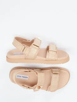 Steve Madden – Trekkingsandale aus Synthetik in Beige