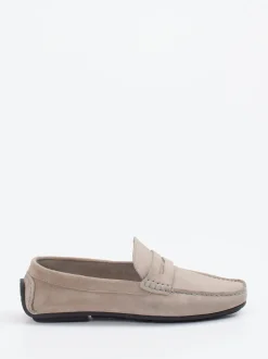 Studio Mode – Loafer aus Veloursleder sandbeige