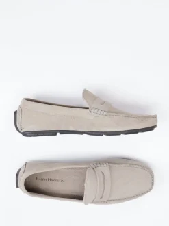 Studio Mode – Loafer aus Veloursleder sandbeige