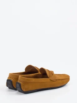Studio Mode – Loafer aus Veloursleder Cognac