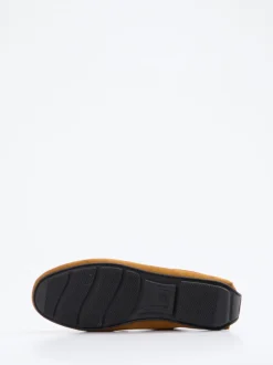 Studio Mode – Loafer aus Veloursleder Cognac
