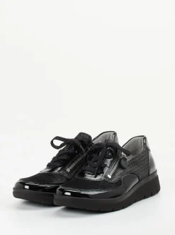 Stuppy – Komfort-Sneaker aus Lackleder schwarz