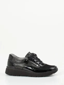 Stuppy – Komfort-Sneaker aus Lackleder schwarz
