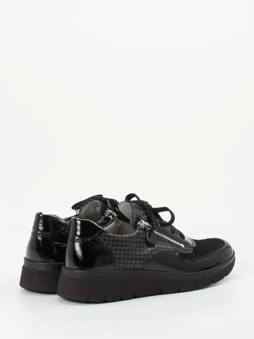 Stuppy – Komfort-Sneaker aus Lackleder schwarz