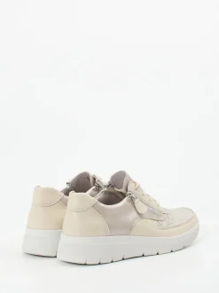 Stuppy – Komfort-Sneaker aus Stretchleder beige