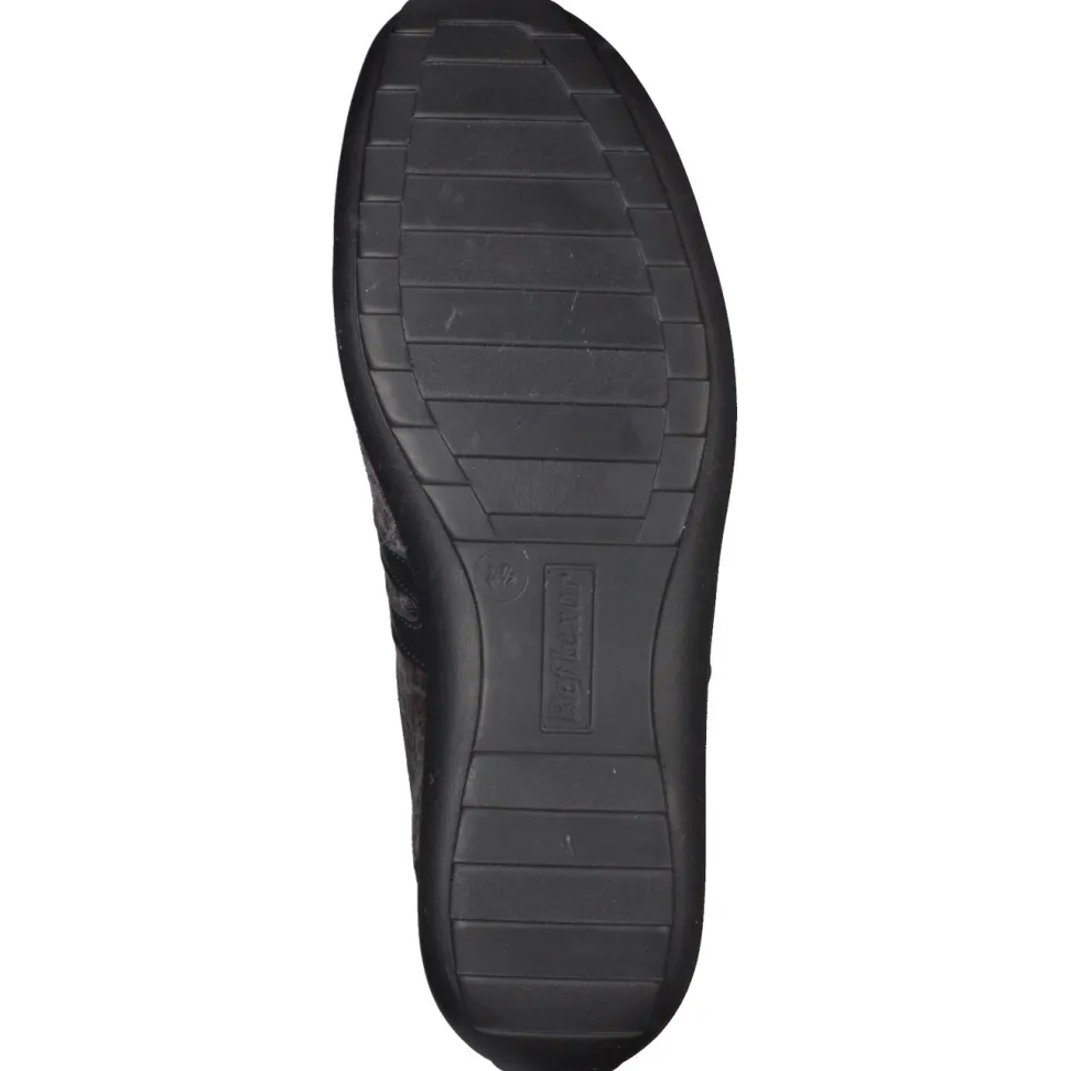 Stuppy – Komfort-Sneaker aus Kalbleder und Textil anthrazit