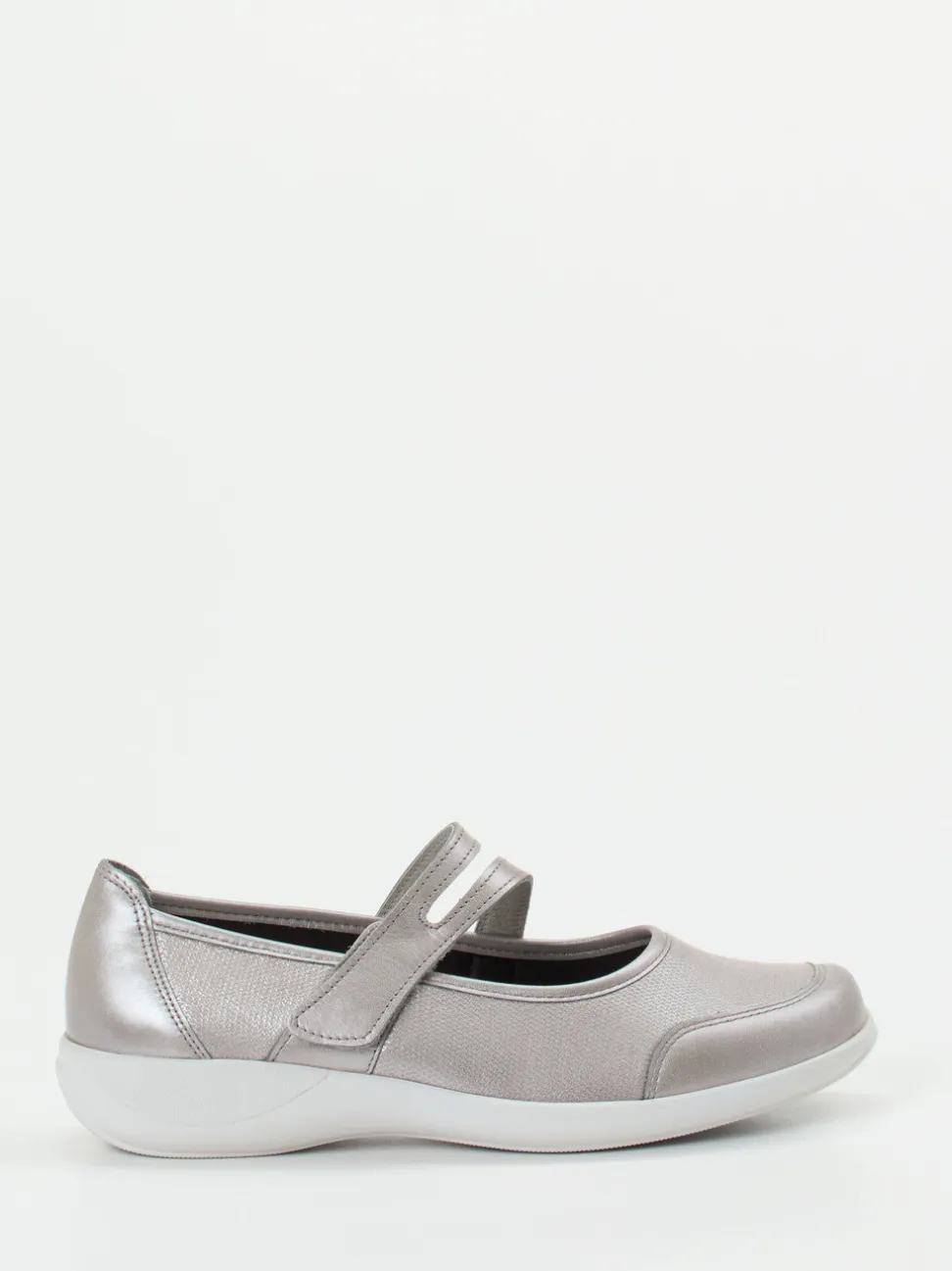 Stuppy – Mary Jane aus Stretch mit Metallic-Finish
