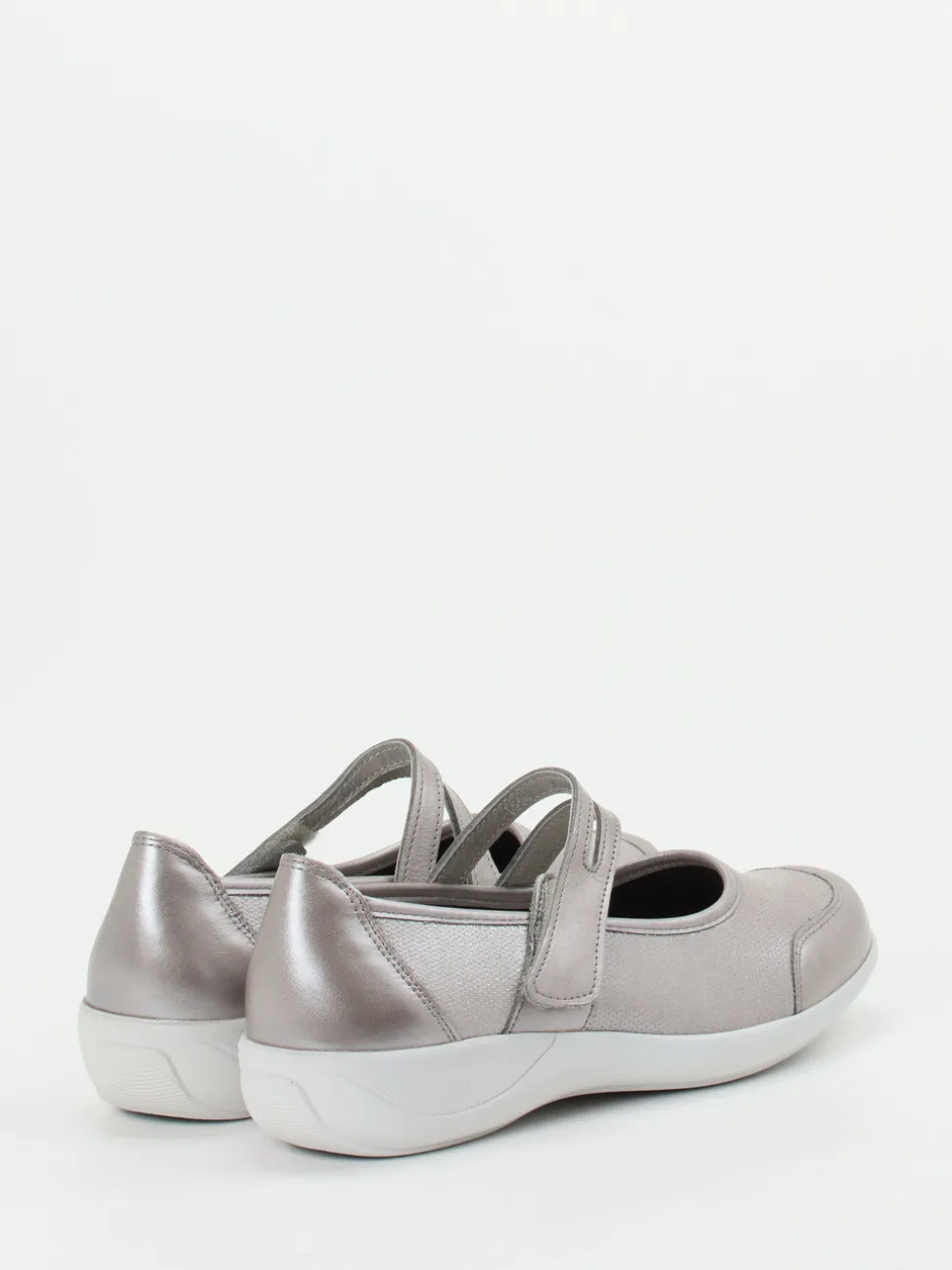 Stuppy – Mary Jane aus Stretch mit Metallic-Finish