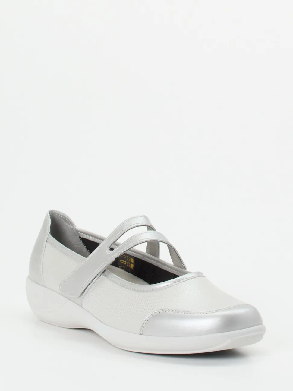 Stuppy – Mary Jane Ballerina aus Stretch in Silber