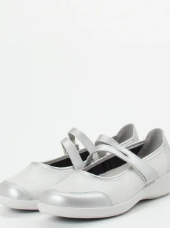 Stuppy – Mary Jane Ballerina aus Stretch in Silber