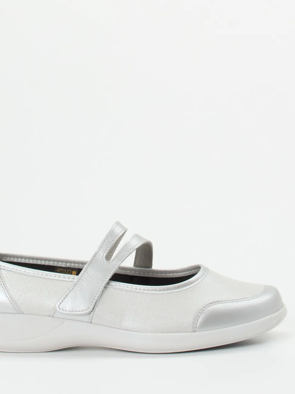 Stuppy – Mary Jane Ballerina aus Stretch in Silber
