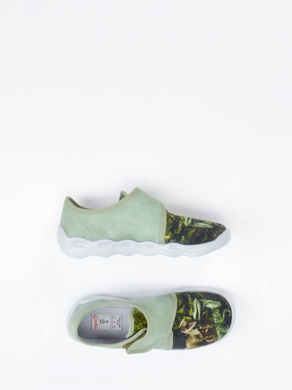 Superfit – Hausschuh aus Textil mit Dino-Print