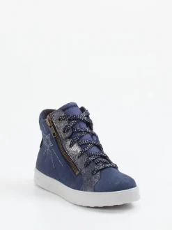 Superfit – High-Top Sneaker aus Veloursleder Dunkelblau