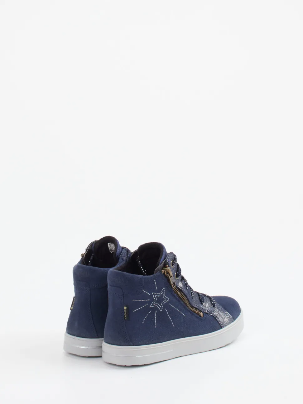 Superfit – High-Top Sneaker aus Veloursleder Dunkelblau