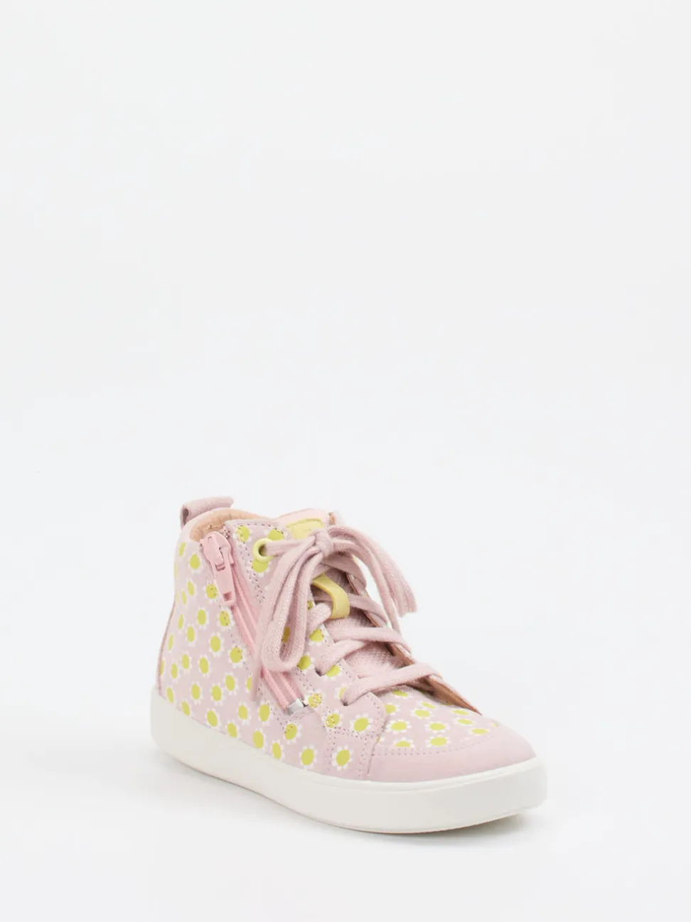 Superfit – High-Top Sneaker aus Veloursleder Rosa